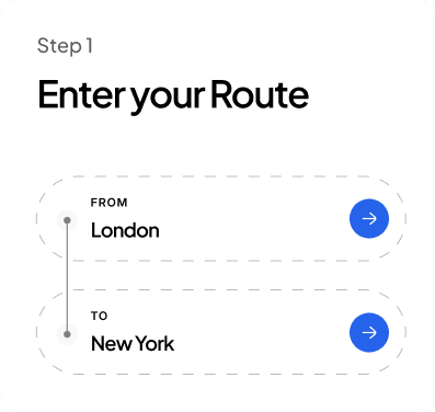 Step 1: Enter your Route