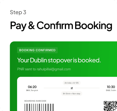 Step 3: Pay & Confirm Booking